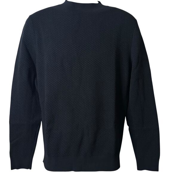 nwt A.P.C. Diamond Matelasse Pullover Dark Navy Men size S - Picture 3 of 15